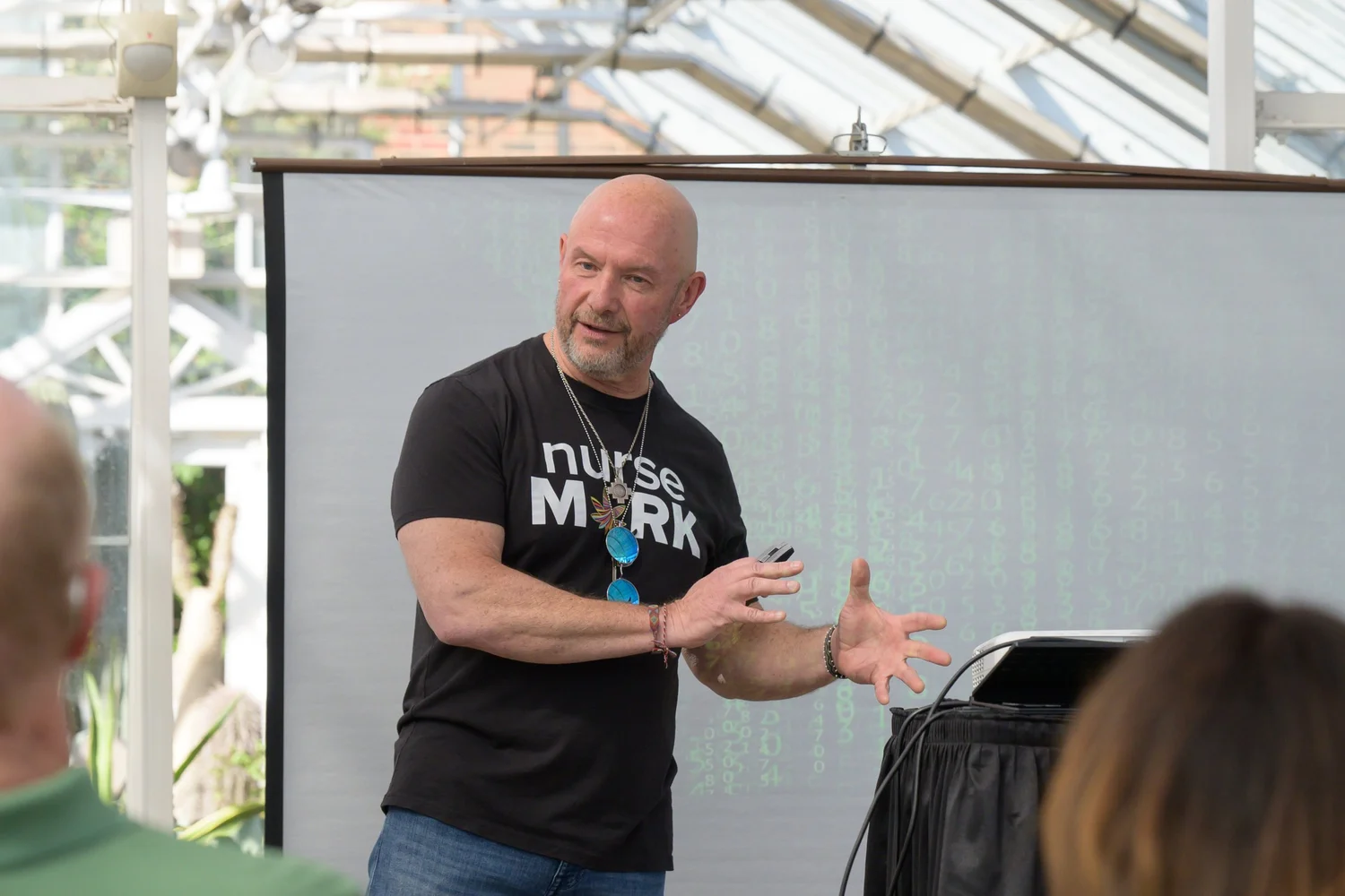 Mark Worster guiding a breathwork session